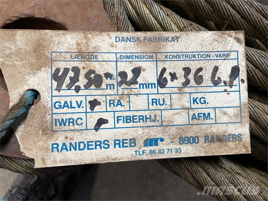  Stålwire Ø22 mm Peças e equipamento de gruas