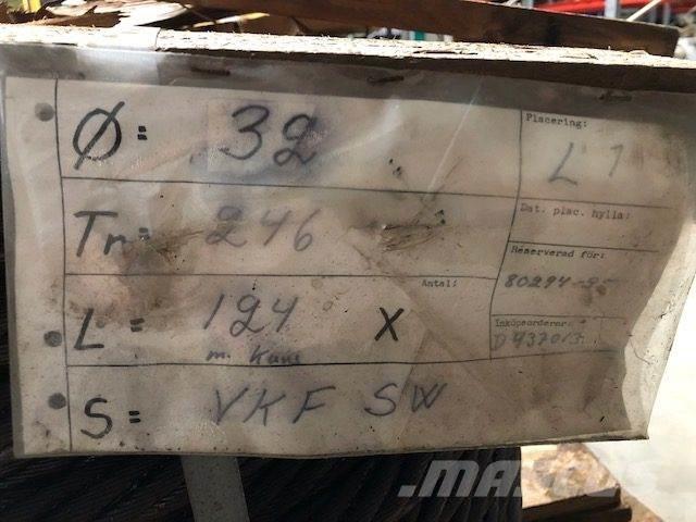  Stålwire Ø32 mm Peças e equipamento de gruas