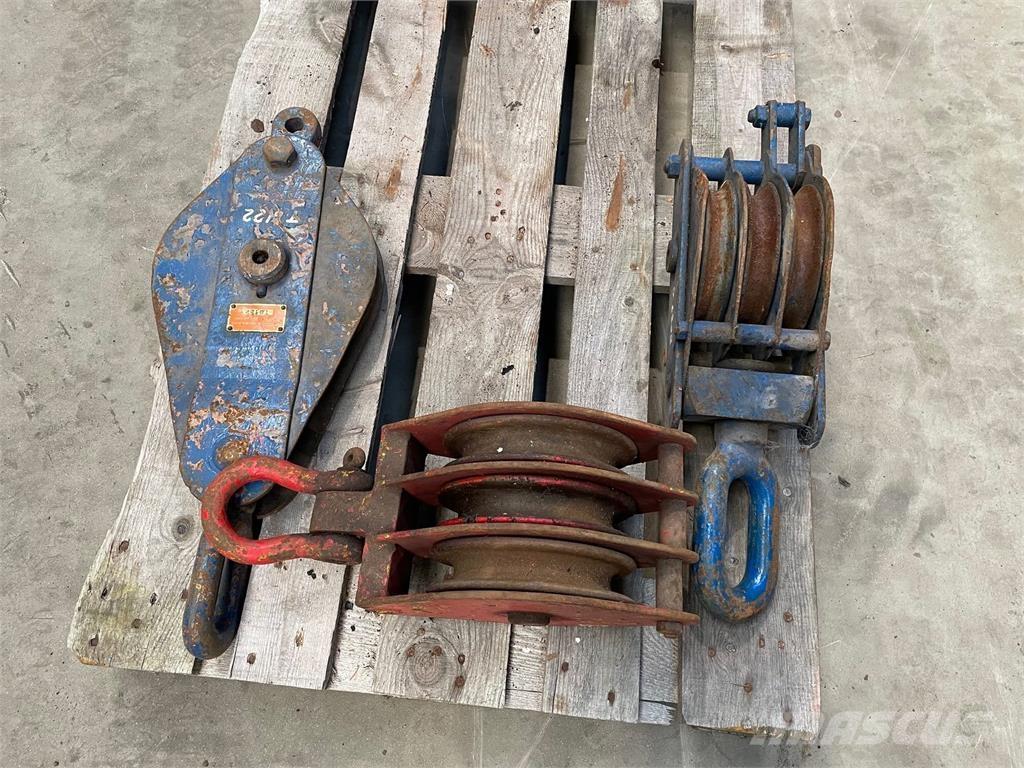  Wireblokke - 3 stk. Peças e equipamento de gruas