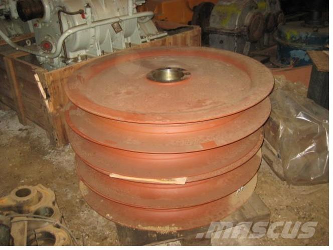  Wirehjul, ubrugte - 4 stk. Peças e equipamento de gruas