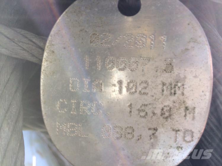  Wiresling Ø102 mm Peças e equipamento de gruas