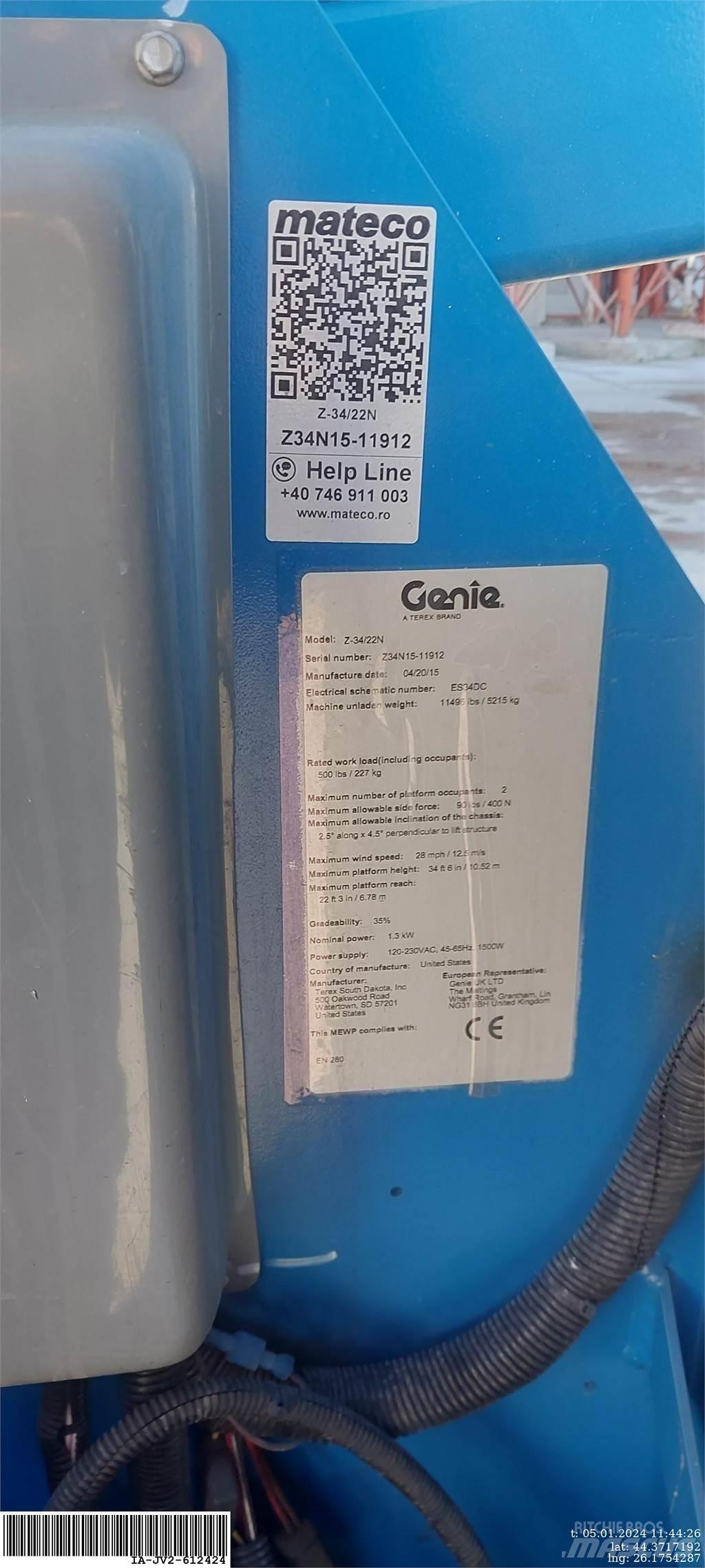 Genie Z-34/22N Elevadores braços articulados