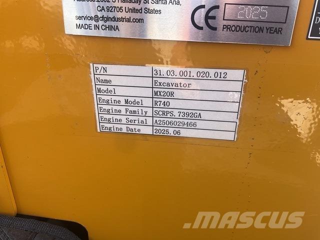 CFG MX20R Escavadeiras de esteiras
