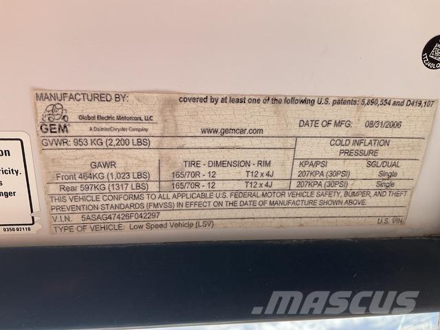  GEM E4 Máquinas utilitárias