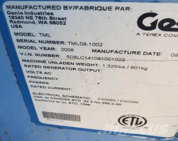 Genie TML Torres de luz