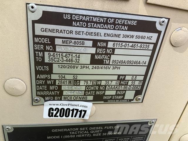  MCII MEP-805B Geradores Diesel