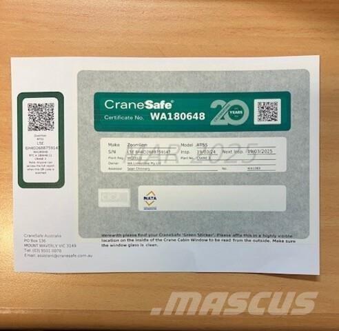 Zoomlion RT55 Gruas Fora-de-estrada