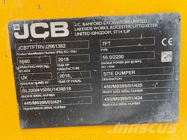 JCB 7T-1 Dumpers de obras
