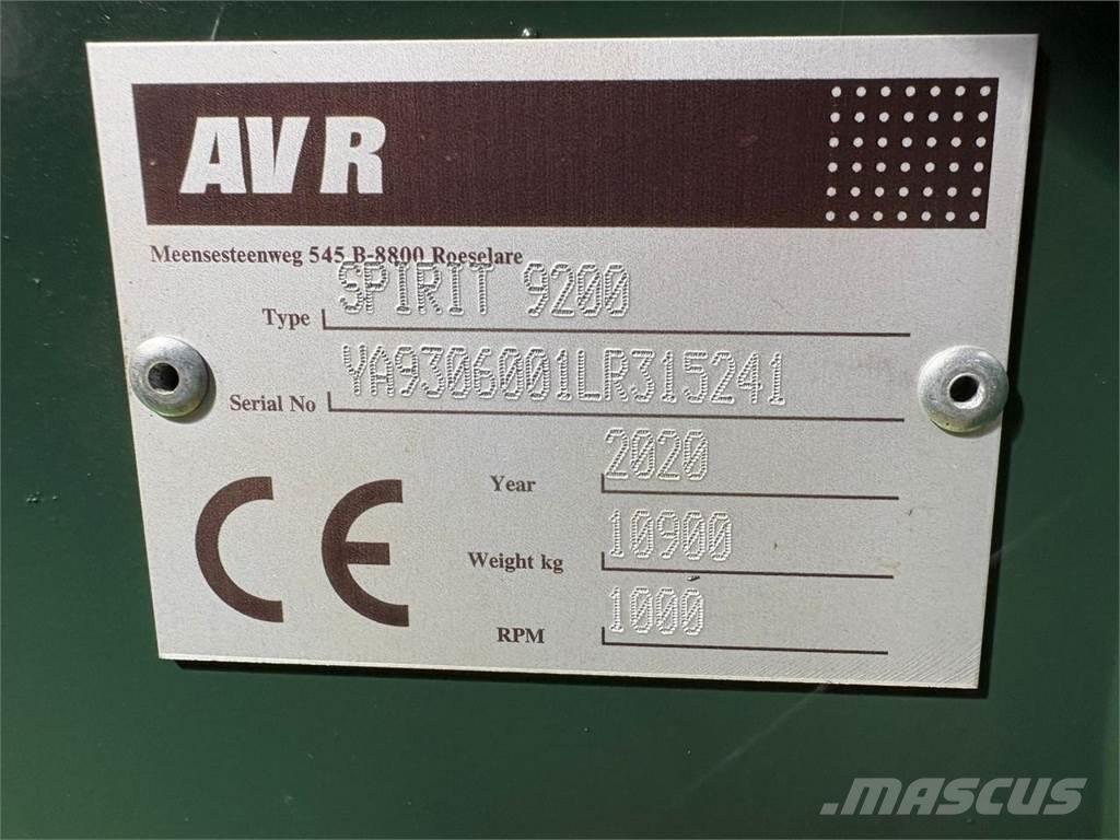 AVR SPIRIT 9200 Equipamentos Colheita e apanha de Batatas
