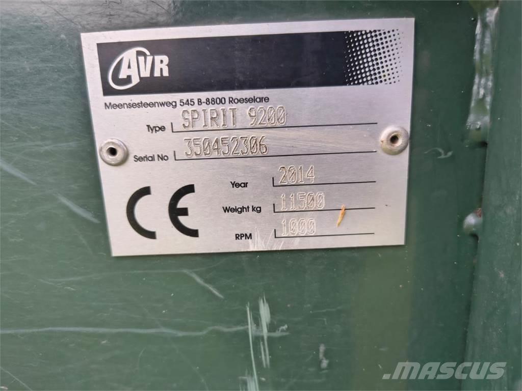 AVR SPIRIT 9200 Equipamentos Colheita e apanha de Batatas
