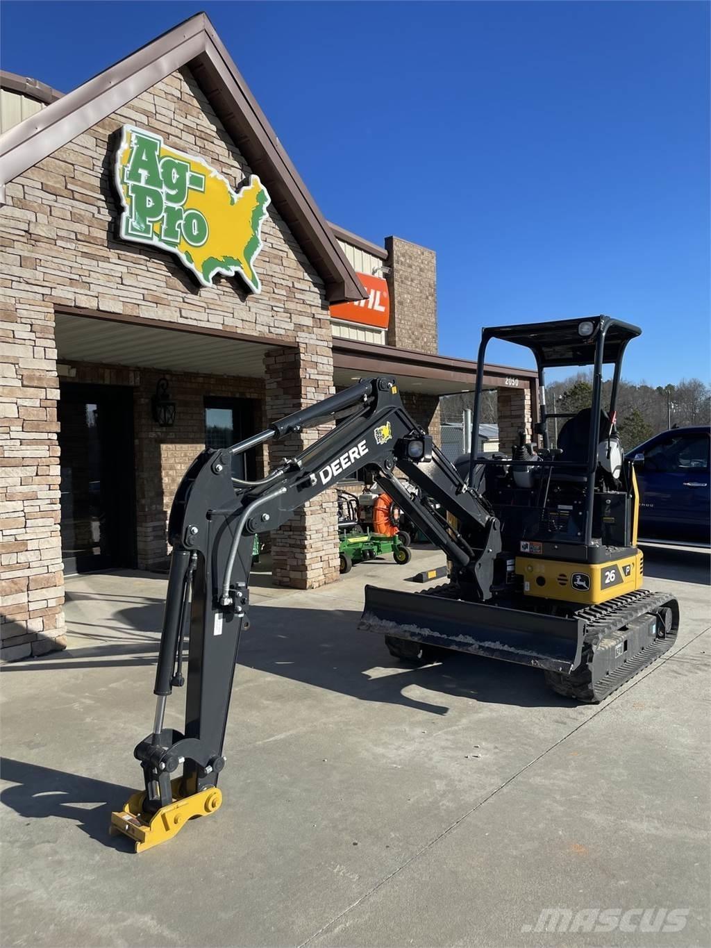 John Deere 26 P Miniescavadeiras