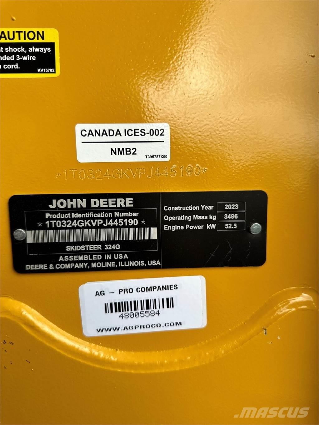 John Deere 324G Minicarregadeiras