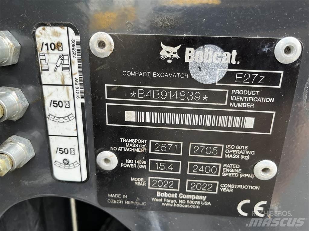 Bobcat E 27z Miniescavadeiras