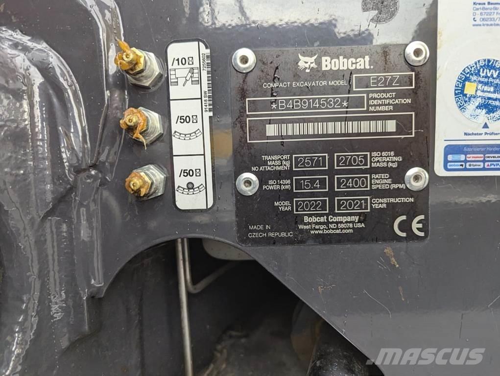 Bobcat E 27z Miniescavadeiras