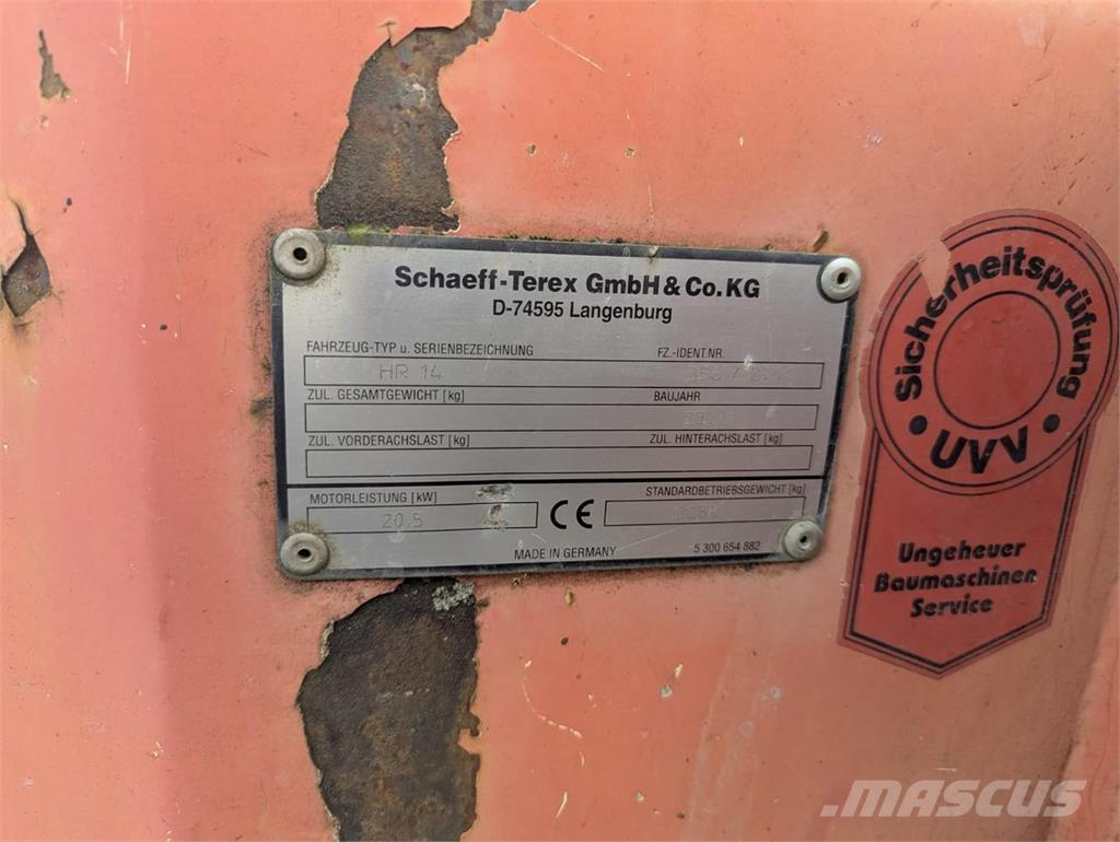 Terex HR 14 Miniescavadeiras