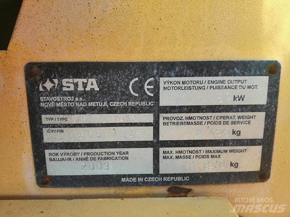 Stavostroj STA VH 700 AK Cilindros Compactadores tandem