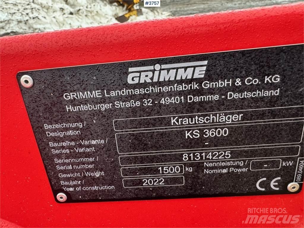 Grimme KS3600 Outros componentes
