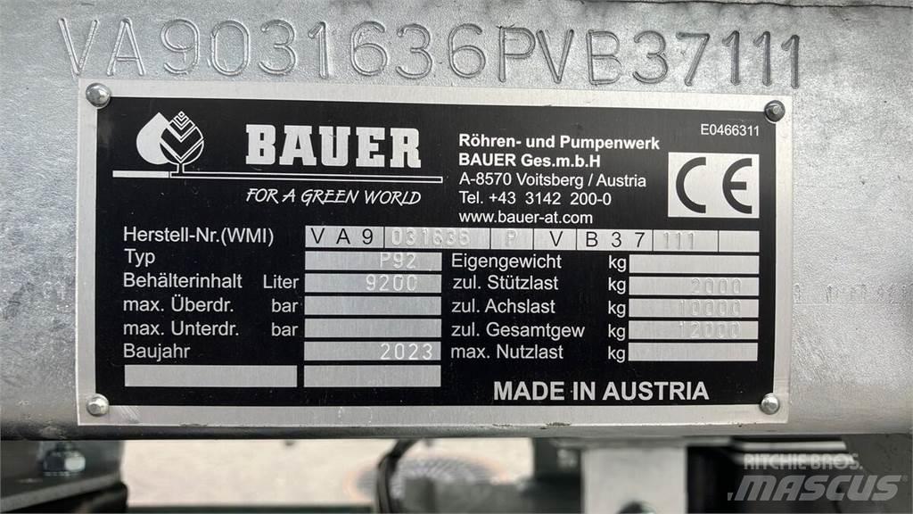 Bauer P 92 Camiões-cisterna de lamas
