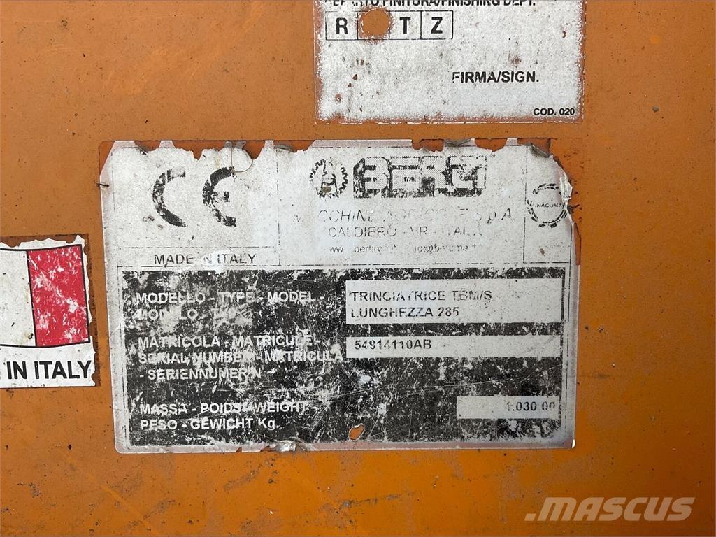 Berti Dual 285 Gadanheiras e cortadores de folhas para pastos