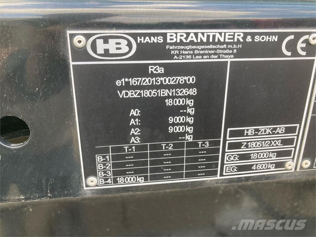 Brantner Z18051/2X Reboques Agrícolas basculantes
