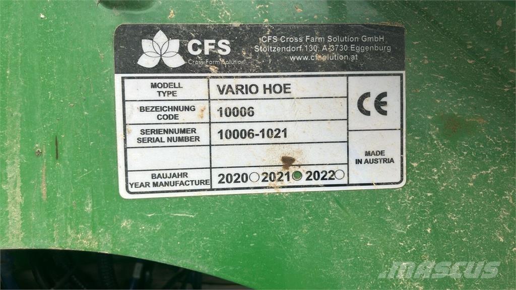  CFS Vario Hoe Outras semeadeiras e acessórios