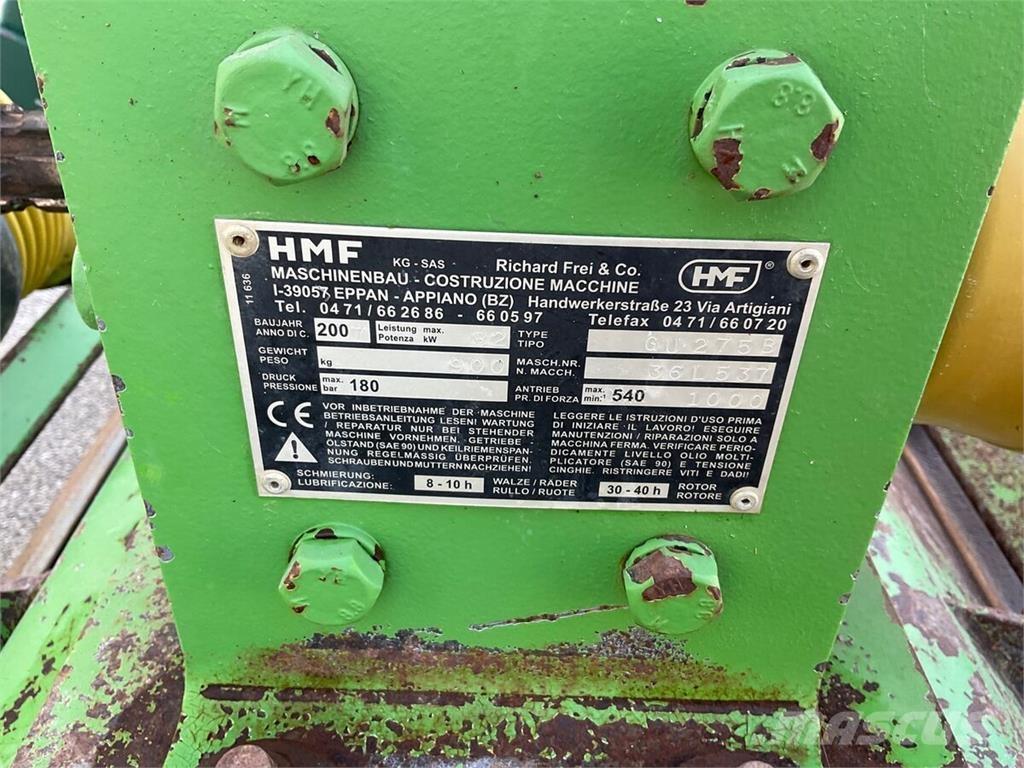  GU 275 Gadanheiras e cortadores de folhas para pastos