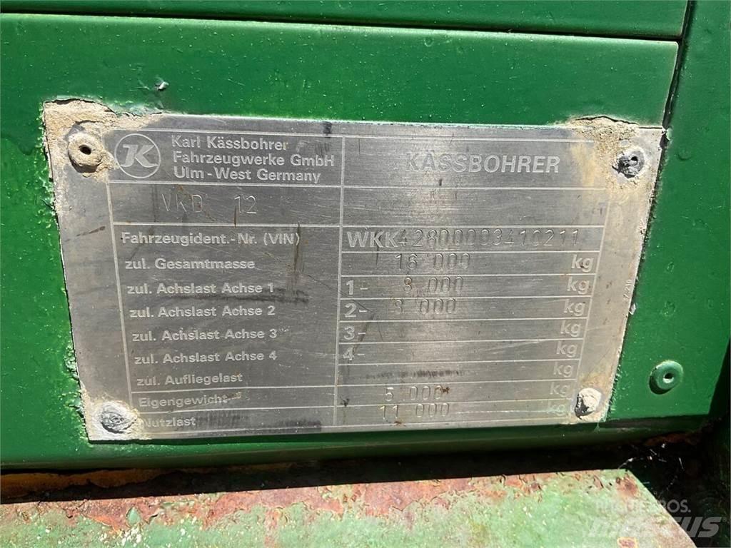 Kässbohrer VKD 12 Reboques Agrícolas basculantes