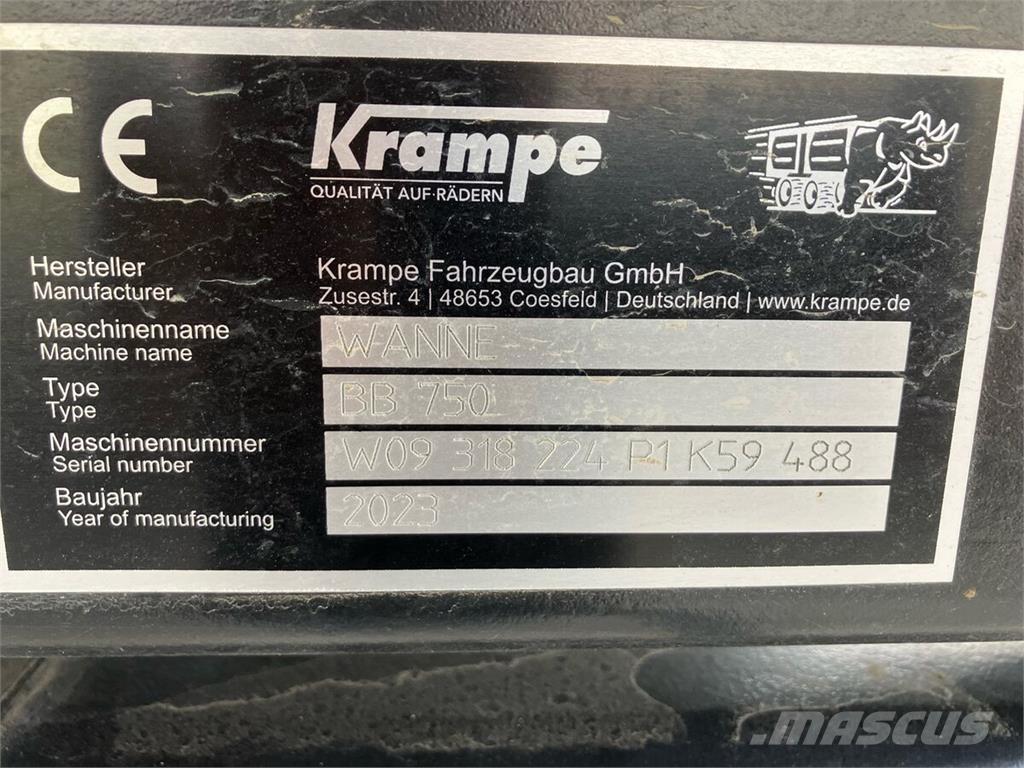 Krampe BigBody 750 Reboques Agrícolas basculantes