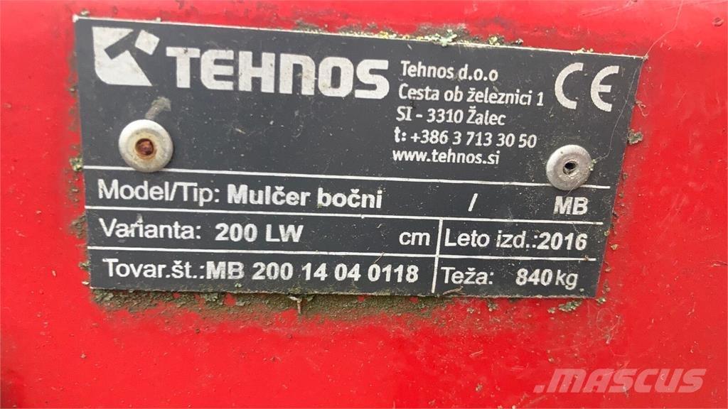 Tehnos MB 200L Gadanheiras e cortadores de folhas para pastos