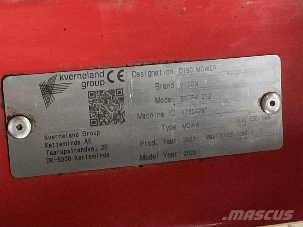 Vicon Extra 232 Gadanheiras