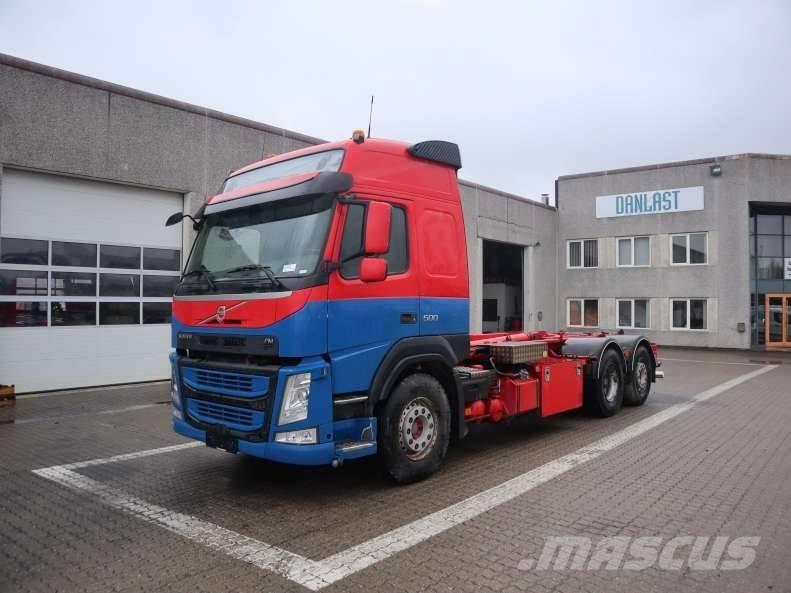 Volvo FM 500 EURO 6 Camiões caixa desmontável com elevador de cabo
