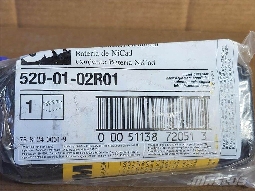  3M 520-01-02R01 Baterias