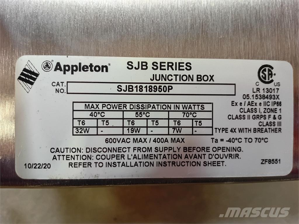  APPLETON SJB1818950P Construção - Outros
