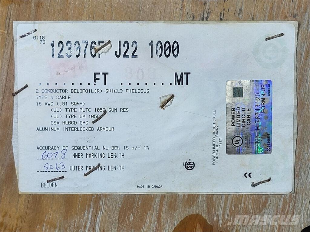  BELDEN 123076F Construção - Outros
