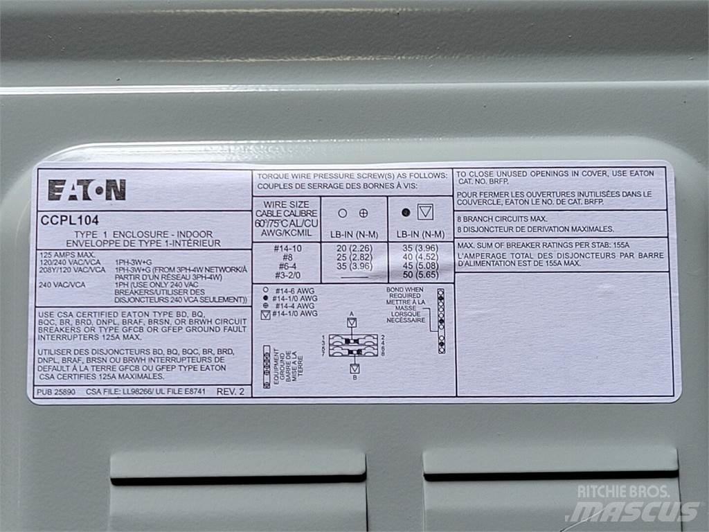 Eaton CCPL104 Construção - Outros
