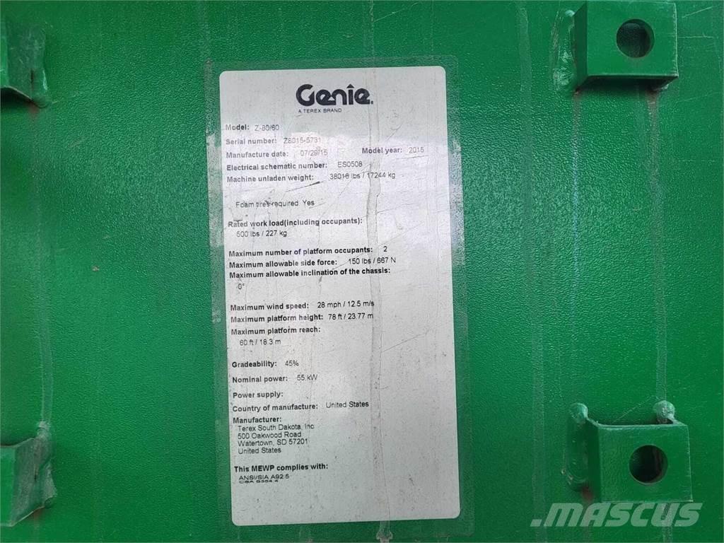 Genie Z-80/60 Elevadores braços articulados
