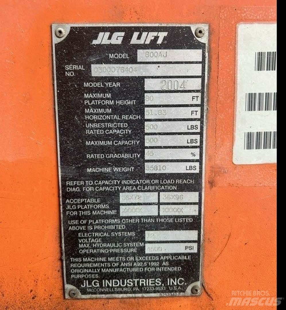 JLG 800AJ Elevadores braços articulados
