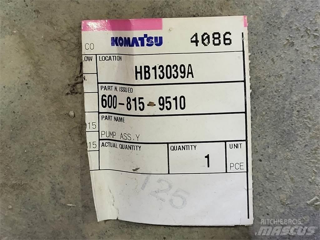Komatsu 600-815-9510 Bombas de água