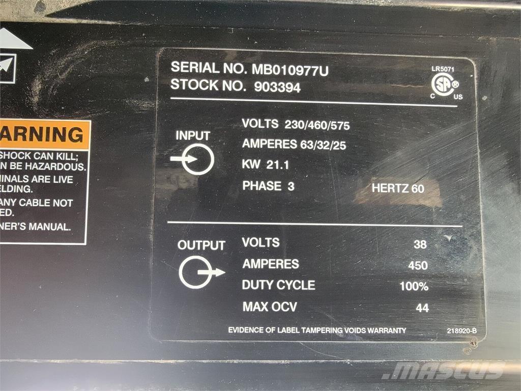 Miller Deltaweld 452 Máquinas de soldar