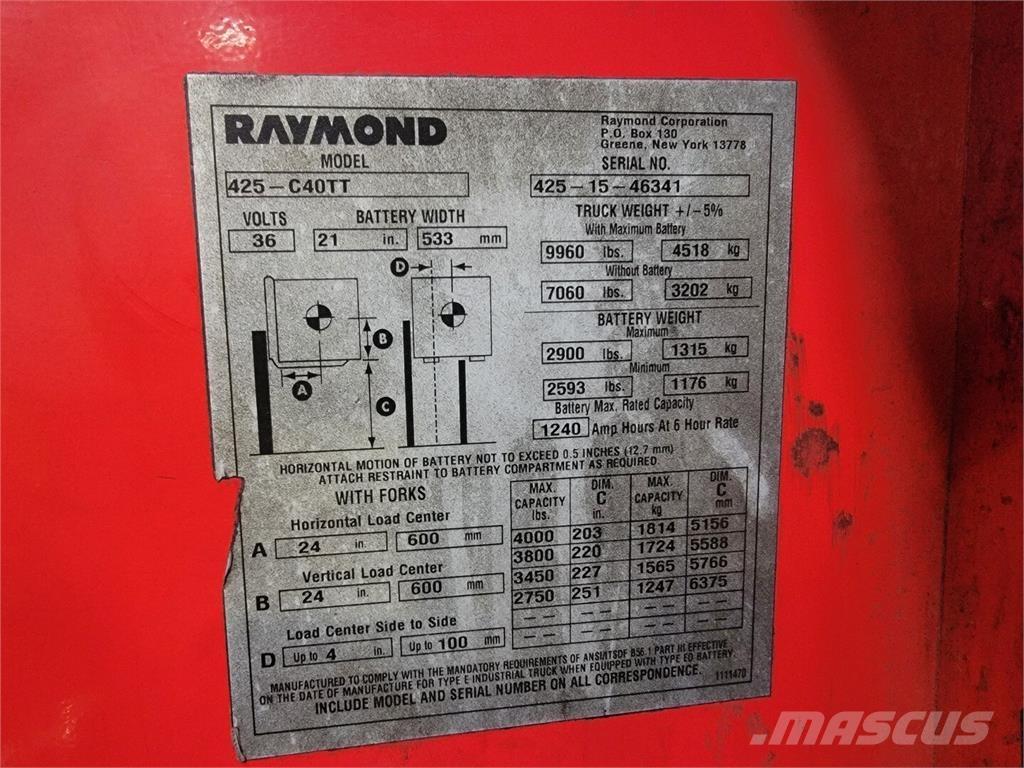 Raymond 425-C40TT Construção - Outros
