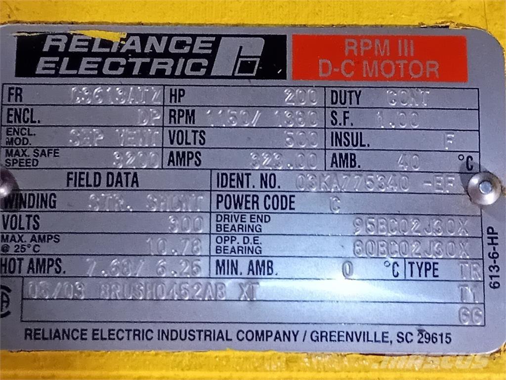  RELIANCE ELECTRIC Motores industriais