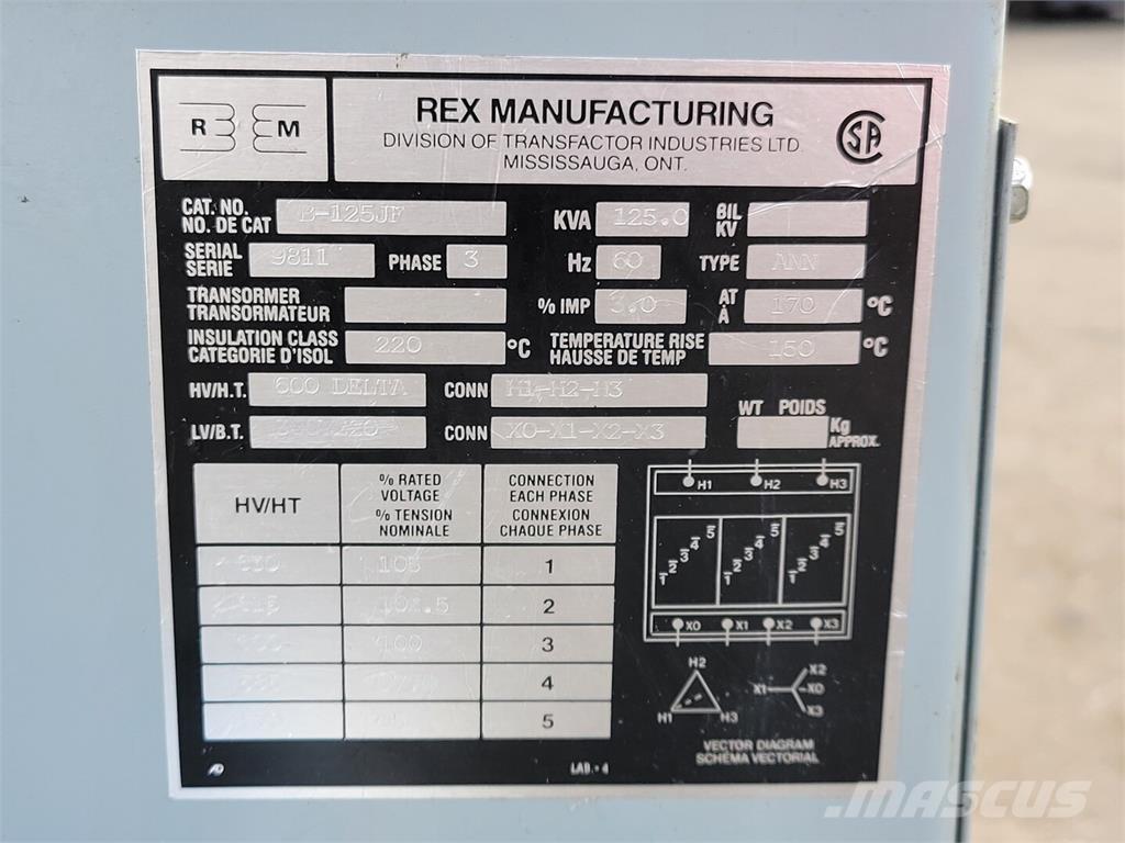 REX B-125JF Construção - Outros
