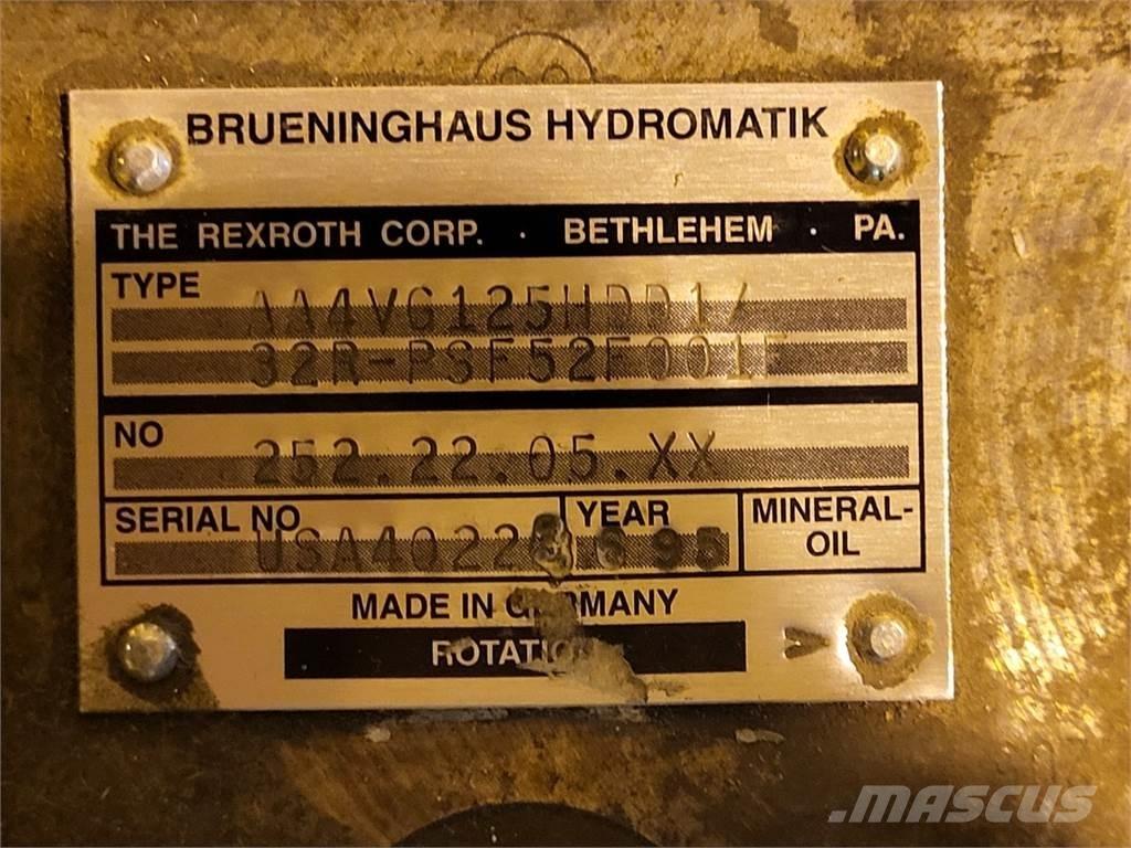 Rexroth A4VG125HDD1 Bombas de água