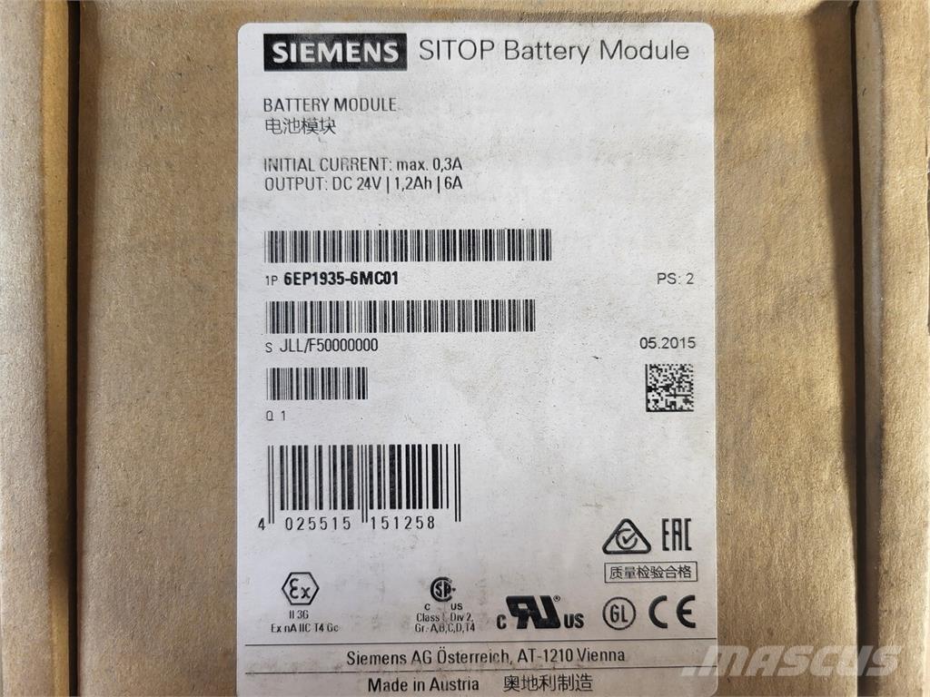 Siemens 6EP1935-6MC01 Baterias