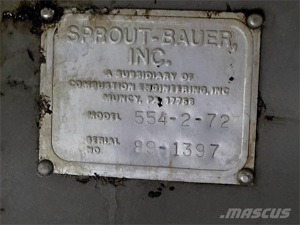  SPROUT-BAUER 554-2-72 Equipamento de lavagem