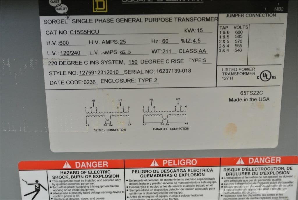  SQUARE D C15S5HCU Construção - Outros
