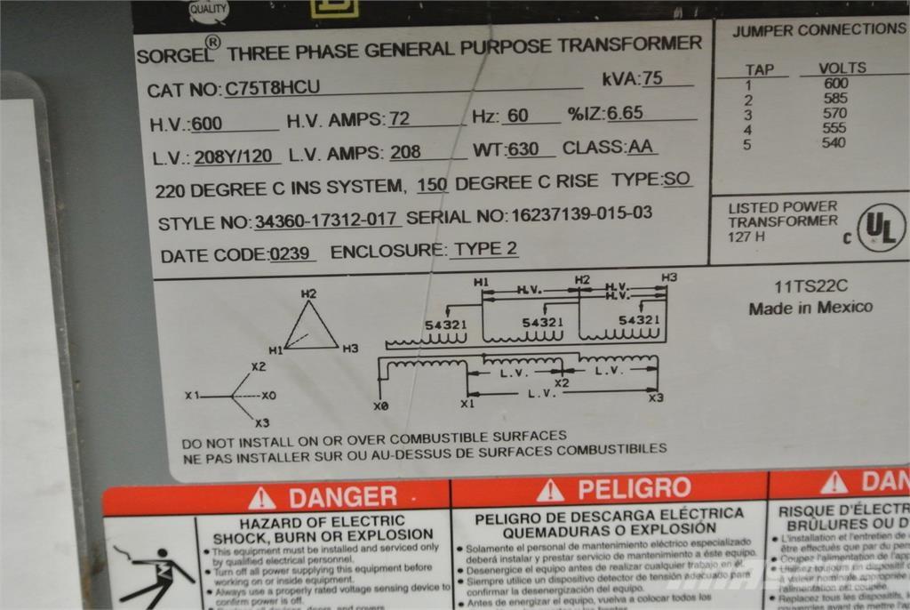  SQUARE D C75T8HCU Construção - Outros
