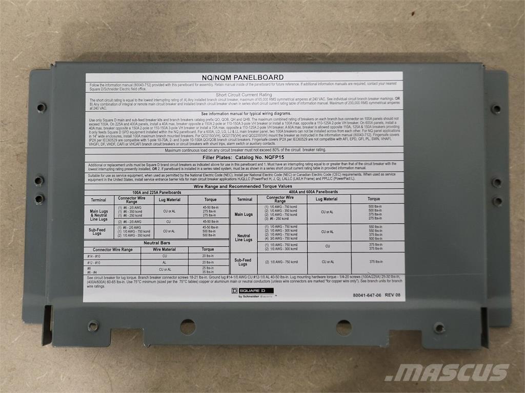  SQUARE D NQ6RDE Construção - Outros
