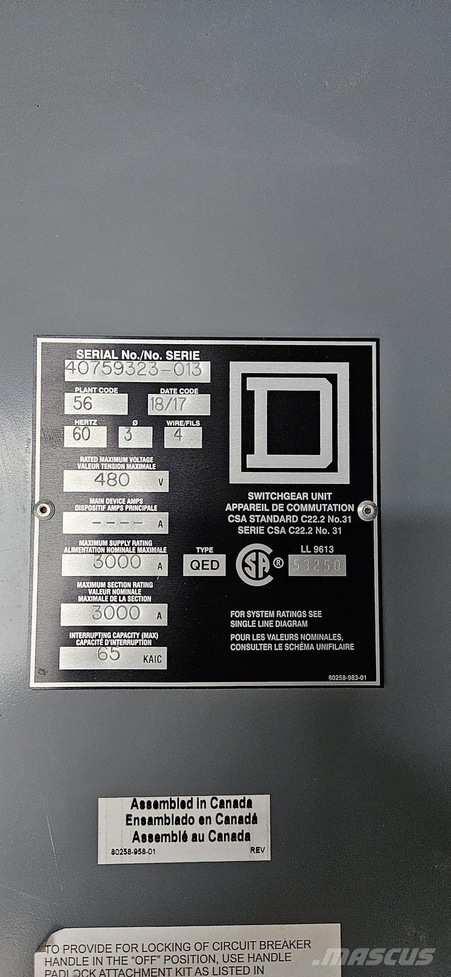  SQUARE D QED Construção - Outros
