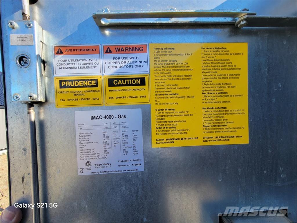 Thermobile IMAC-4000 Equipamento de aquecimento e descongelamento